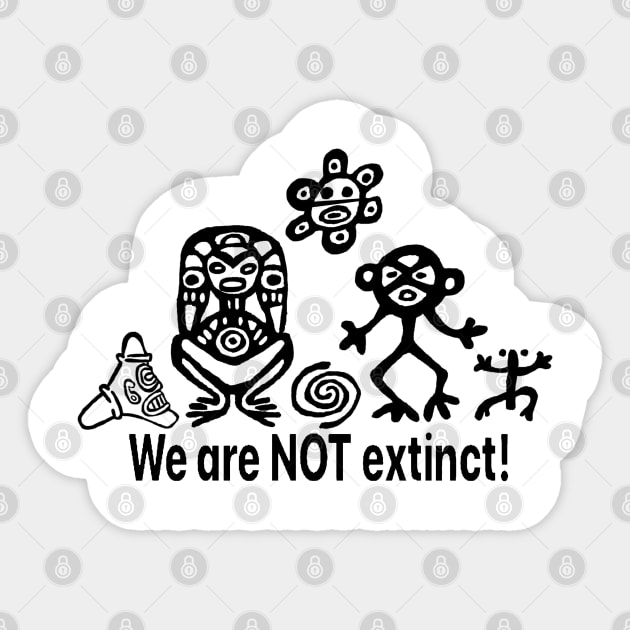 Taino we are not extinct Sticker by Orchid's Art